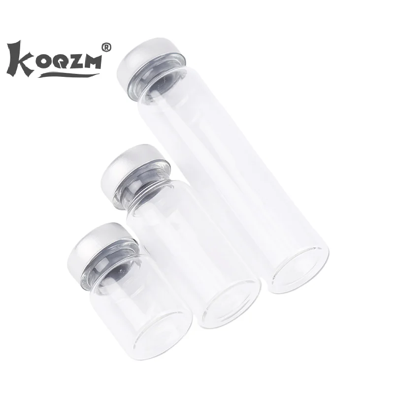 10 Pack 5/10/20ml Sealed Sample Vials Transparent Glass Vials Self Healing Injection Port glass bottles