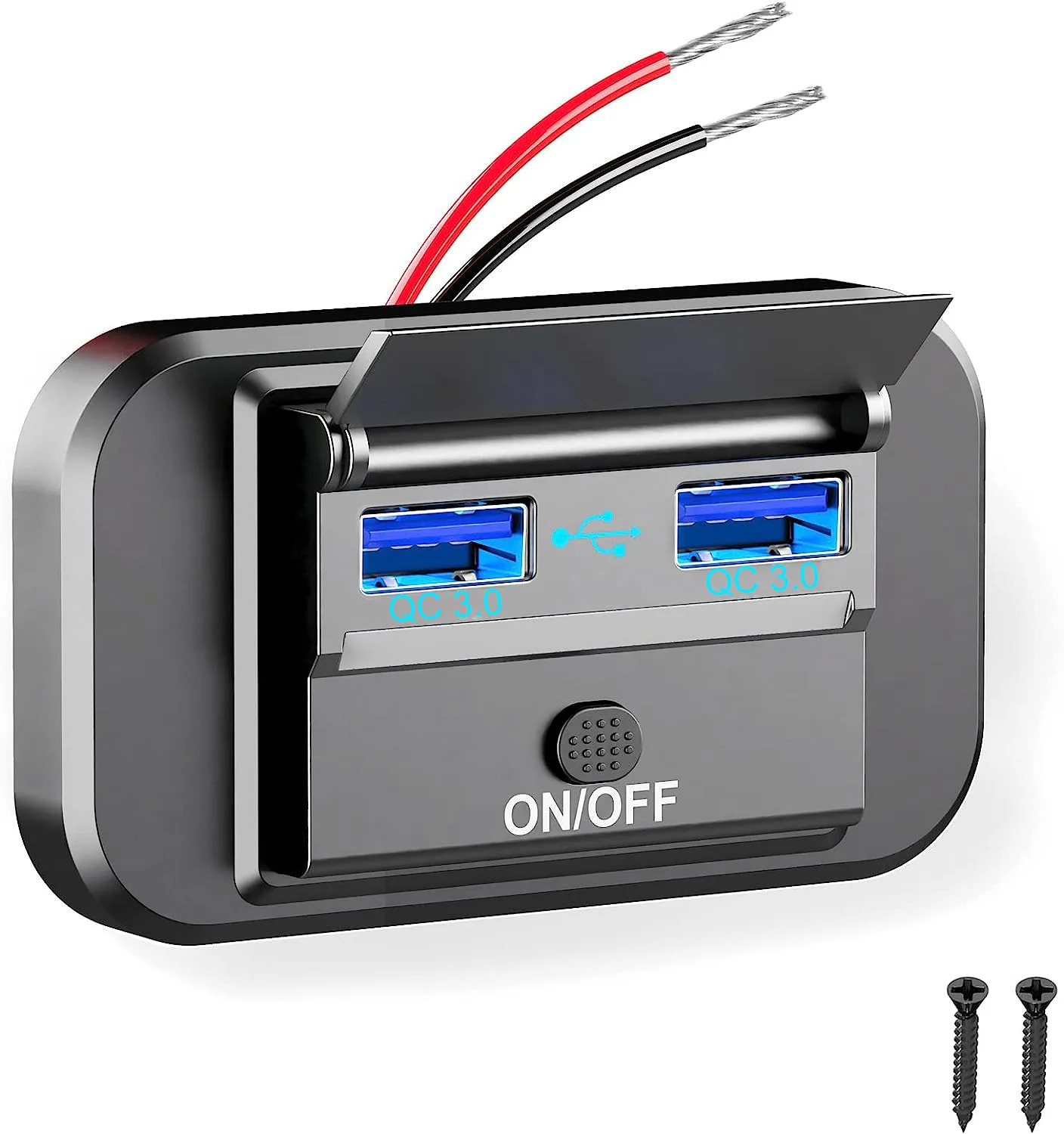 Caricabatterie Dual Usb Veloce Per Adattatore Presa Camper Camper Camper Uk Vw T5 T6