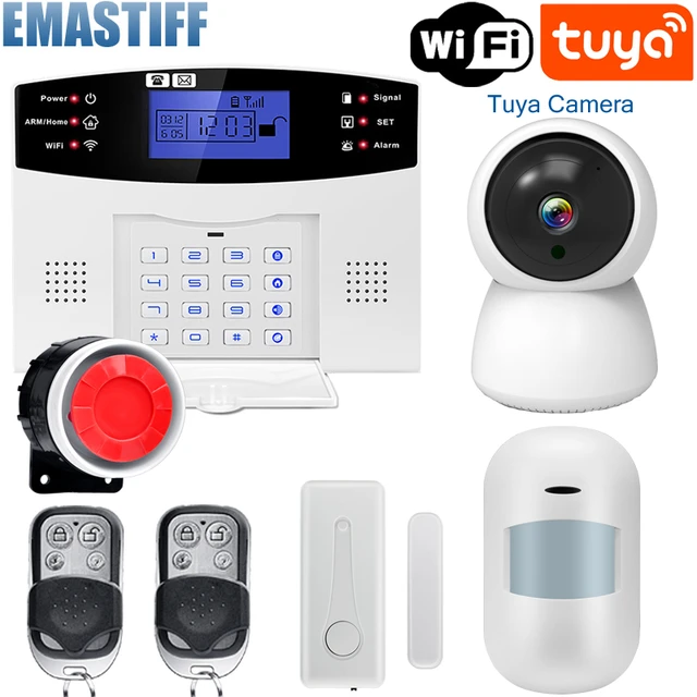 Tuya Kit Video Alarma GSM + WiFi compatible Alexa Google