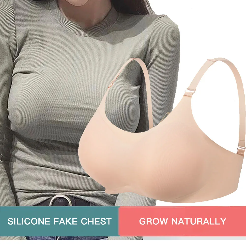 Sexy Realistic Silicone False Breast Forms Tits Fake Boobs Bra Crossdresser  Shemale Transgender Drag Transvestite Mastectomy