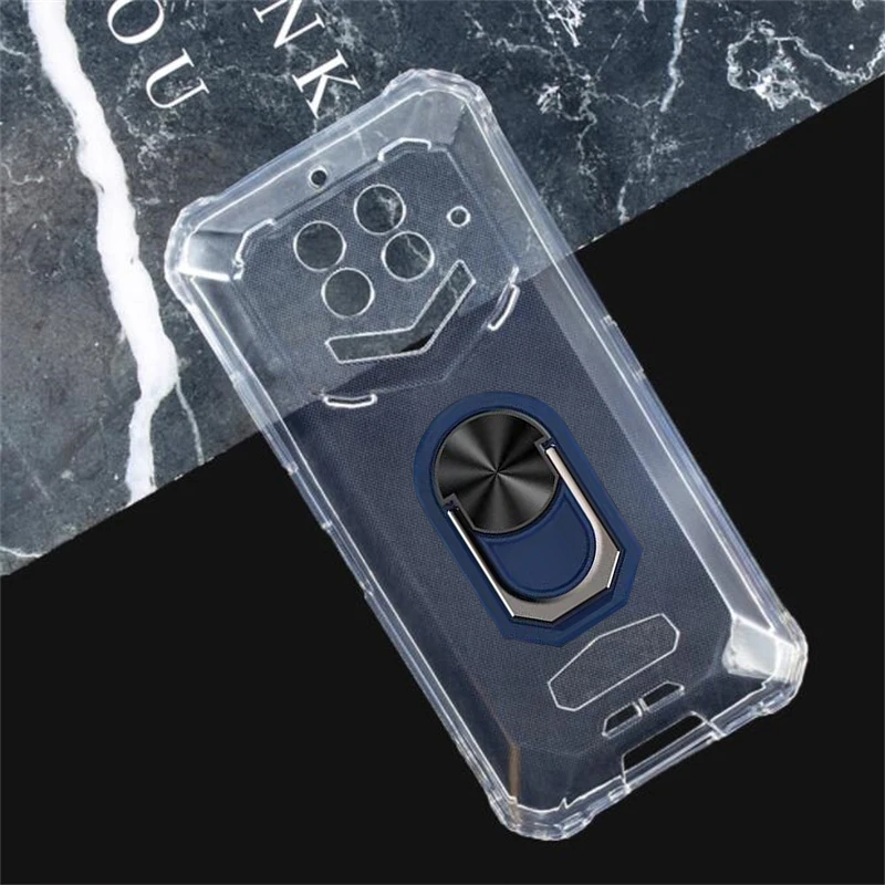 Magnet Phone Case For Oukitel WP15 Shockproof Soft TPU Silicone Cover For Oukitel WP15 WP15S Case With Ring Holder 3