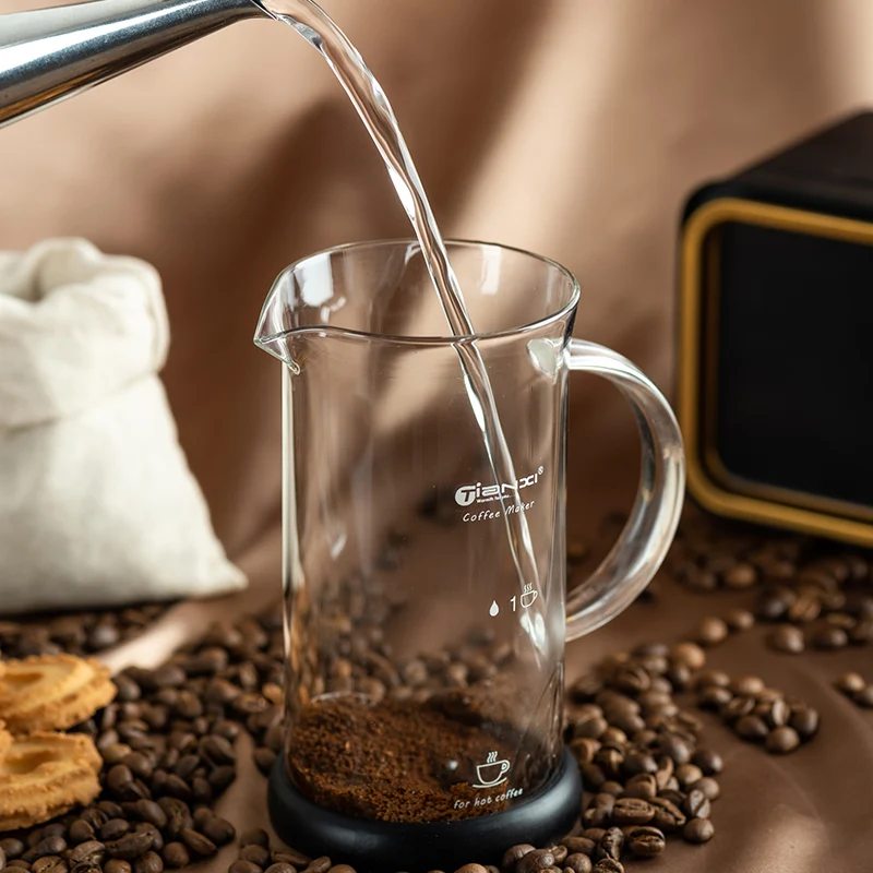 French Press Coffee Pot Stainless Steel Glass Coffee Maker Multifunctional Hand Punch Pot Accessories coffee pot french press coffee press coffee press coffee maker coffee maker accessory