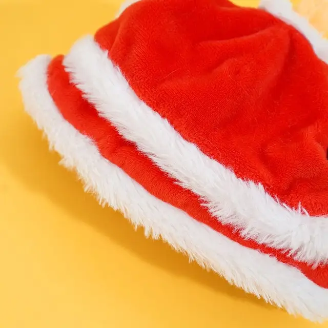 Fun Chinese Style Cat Dance Lion Hats Soft Cartoon Cat New Year's Headwear Comfortable Warm Cute Plush Pet Caps Holiday 4