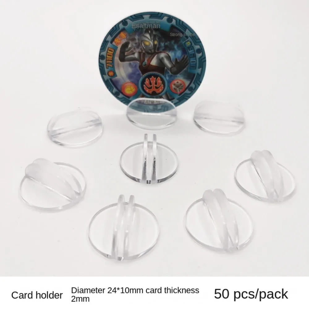 50/100pcs Plastic Stand for 2mm Paper Card Board Game Card Display Stand Plate Paper Board Props DIY Games Component Holder Card Display Stand