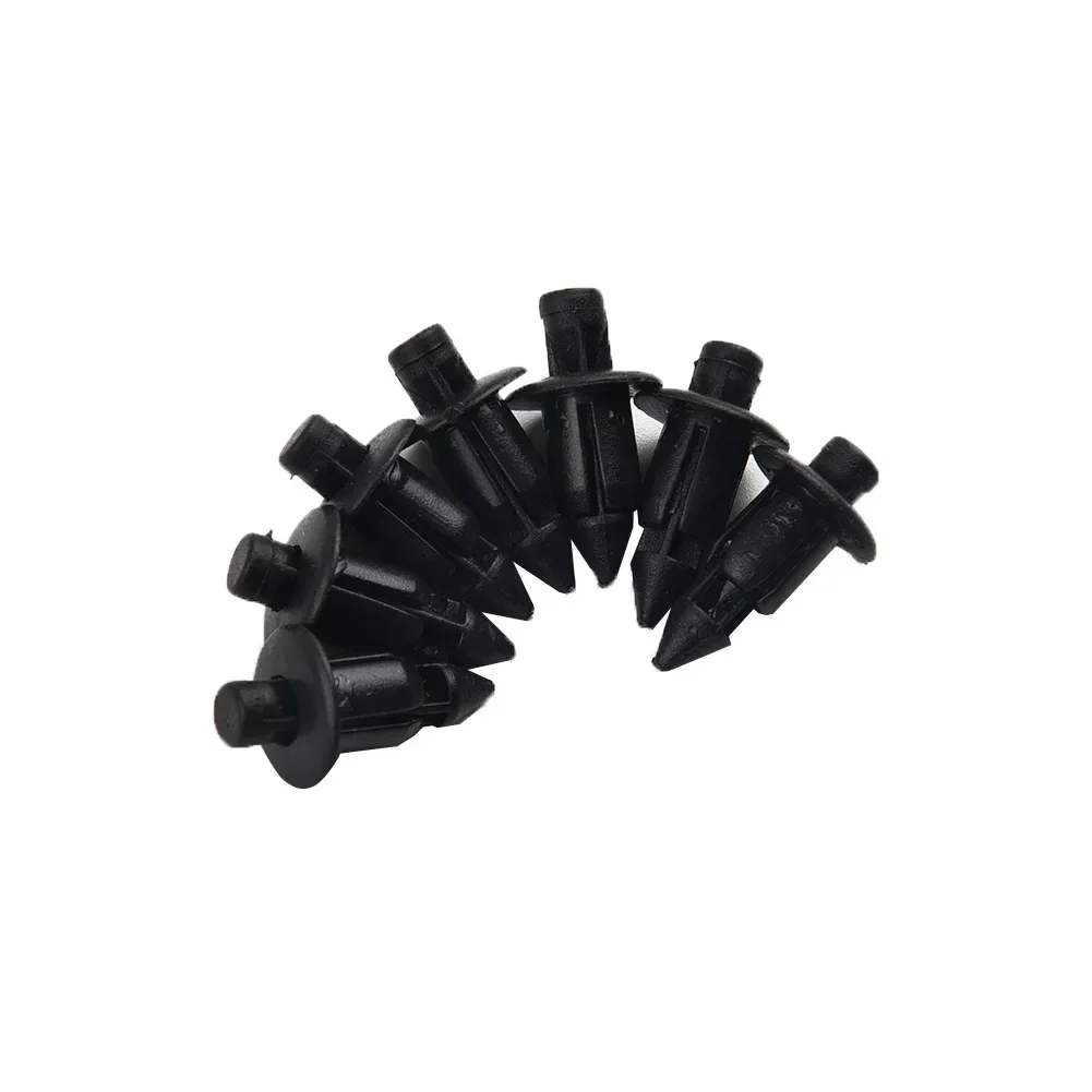 Plastic Rivets Auto Fasteners Auto Accessories Car Accessories 100pcs Car 6mm Black Panel Rivet Fasteners Push Pin Clips Kit For Suzuki GSXR For Honda Interior