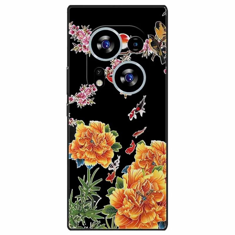 Charming 3D Relief Soft TPU Silicone Phone Case for Tecno Phantom X2 Series