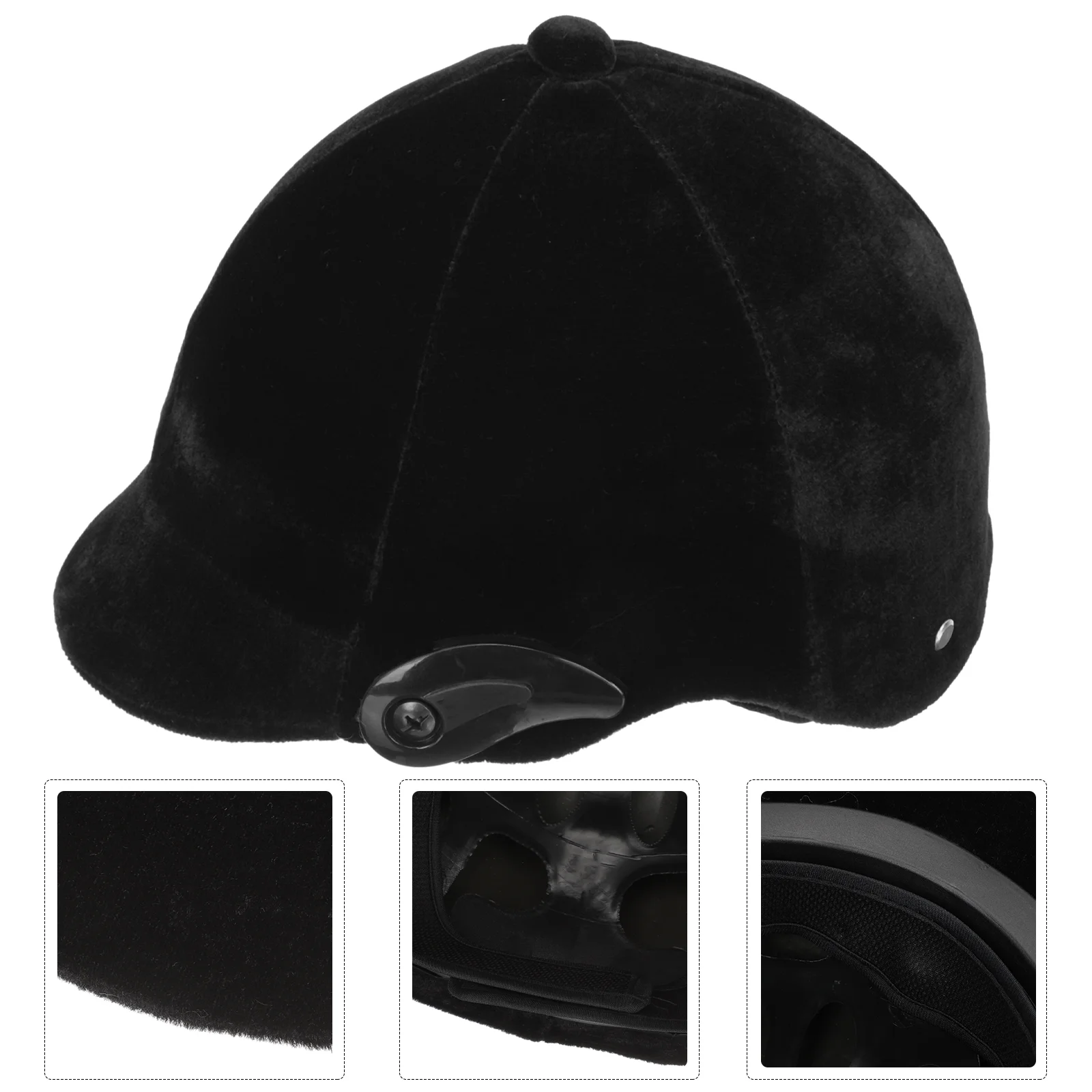 Children Equestrian Safety Sports Hat Frog Riding Helmets Black Polypropylene 5