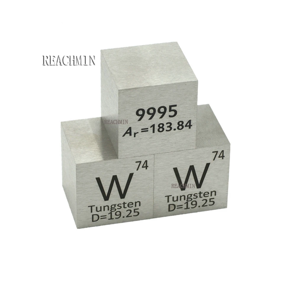 Tungsten Block W Cube Density 99.95 Pure For Element Collection Hand