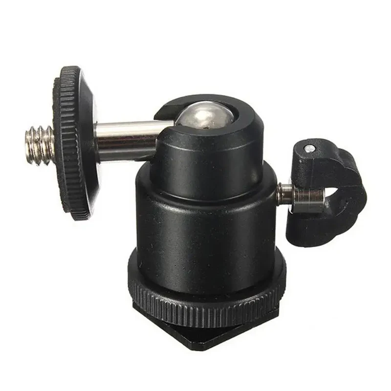 Hot Sale 1/4 Hot Shoe Adapter Cradle Ball Head with Lock for Camera Tripod LED Light Flash Bracket Holder Mount