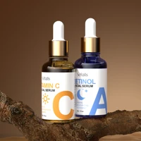 Séfralls RETINOL & VITAMIN C Serum 2PCS Set Comfortable Mild Texture Suitable for Different Skin Types Morning VC Night VA 1