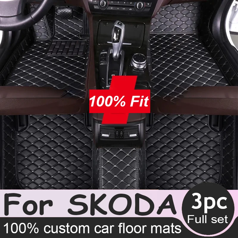 

Car Floor Mat for SKODA Superb Fabia Octavia Octavia A5 Octavia Wagon A7 Rapid Yeti Combi Karop Kodiaq SCALA Car Accessories
