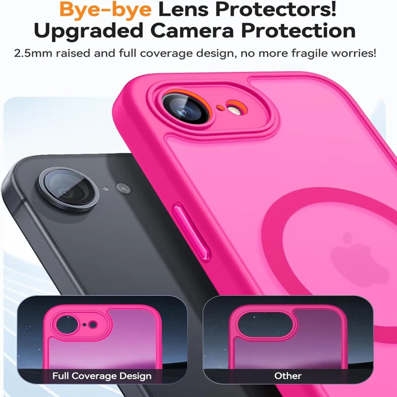 Luxury Matte Hard Case For iPhone 17E 16E 17 16 E 15 14 13 12 11 Pro Max iPhone17e iPhone16e Magsafe Charge Translucent Cover 4