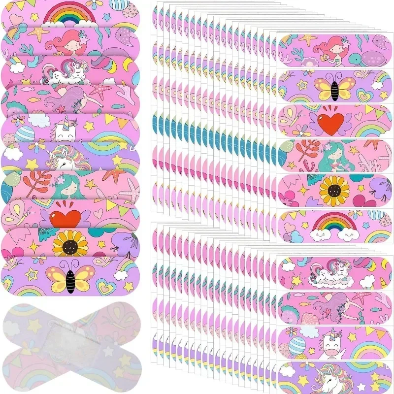 50pcs/set Cue Cartoon Band Aid for Girls Horse Pattern Sticking Plaster Wound Dressing Patch Strips Adhesive Bandages Woundplast 2