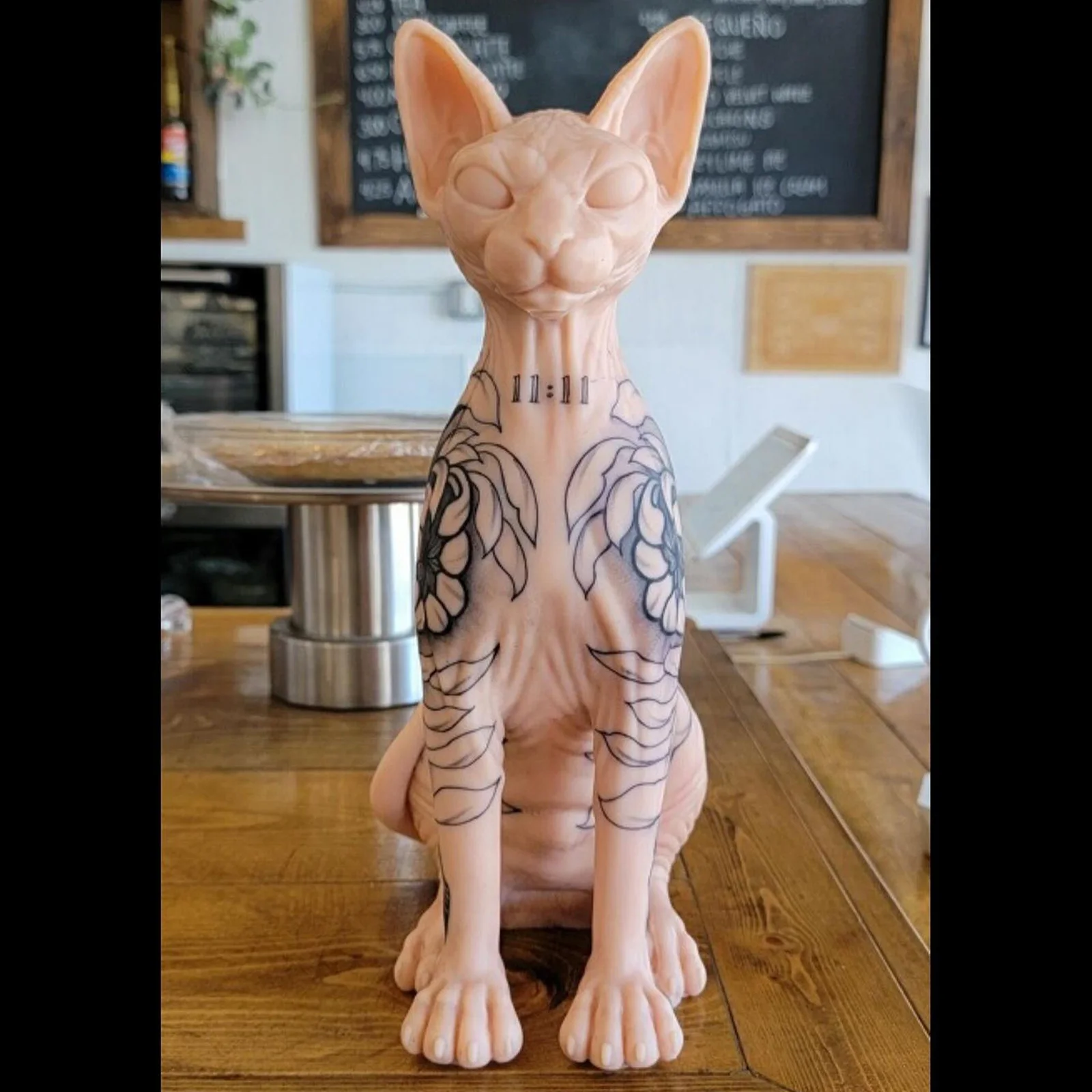タトゥー可能なsphynx猫モデル、裸のシリコン - AliExpress