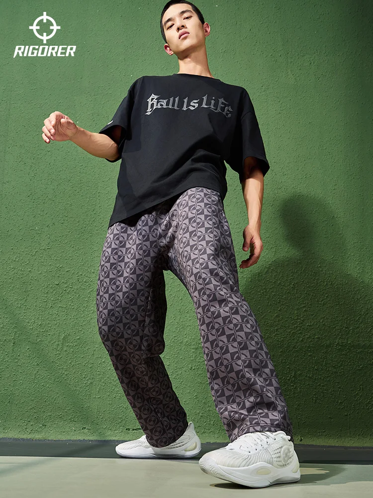RIGORER ice silk cropped pants new style for summer 2025 American style lightweight sports long pants casual pants 2