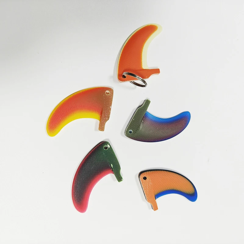 Surboard Fins Key Chain surf Small fins pendant Accessories gift souvenir surfboard fin
