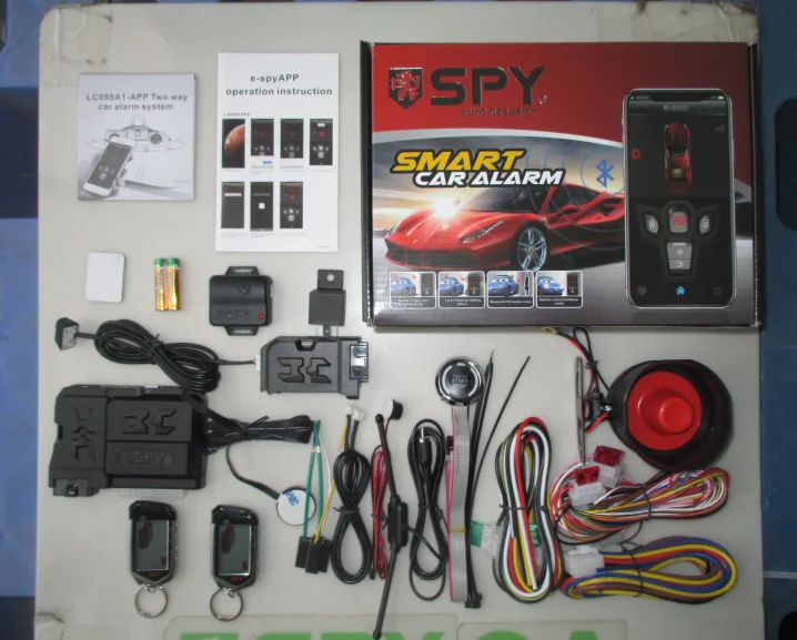 One Button Start Stop 2 way Car Alarm Kit with Smart Phone Remote Control Igniti