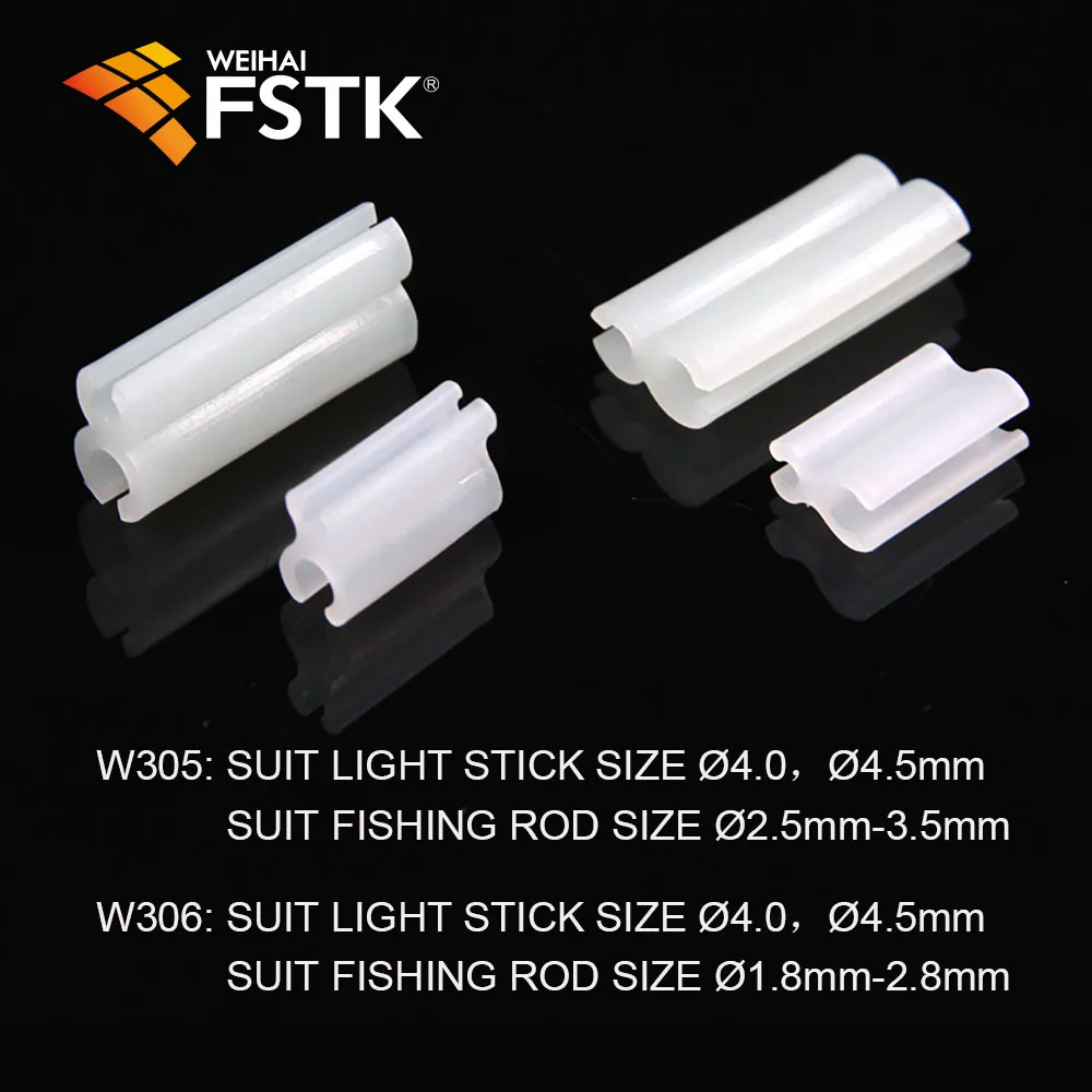 Fishing glow stick Clip used on fishing rod feeder clip on the rod tip fluorescent light sticks light night float Clip hold 6Pcs fishing tools fishing tool fishing accessories fishing tackle