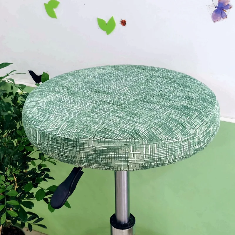 Round Bar Stool Covers Elastic Bar Chair Protector Covers Washable