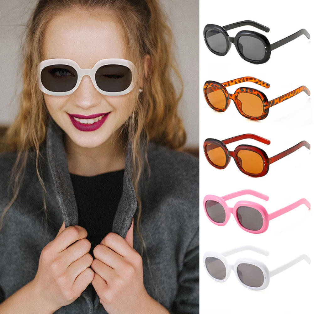 Cycling Sunglasses Fashion Shades Retro Sunglasses for Women Small Oval
