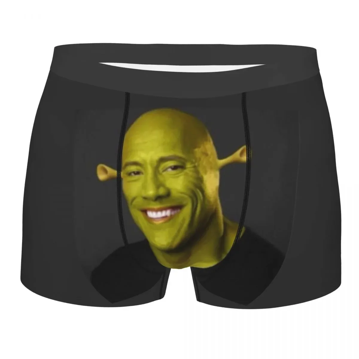 

Funny Meme Dwayne The Shrok Johnson Underpants Breathbale Panties Male Underwear Sexy Shorts Boxer Briefs