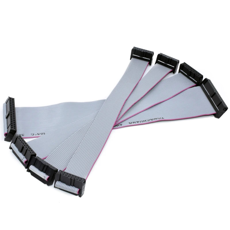 1pcsGrayFlatRibbonDataCable300mm10P14P16P20P26P34P40PIDC