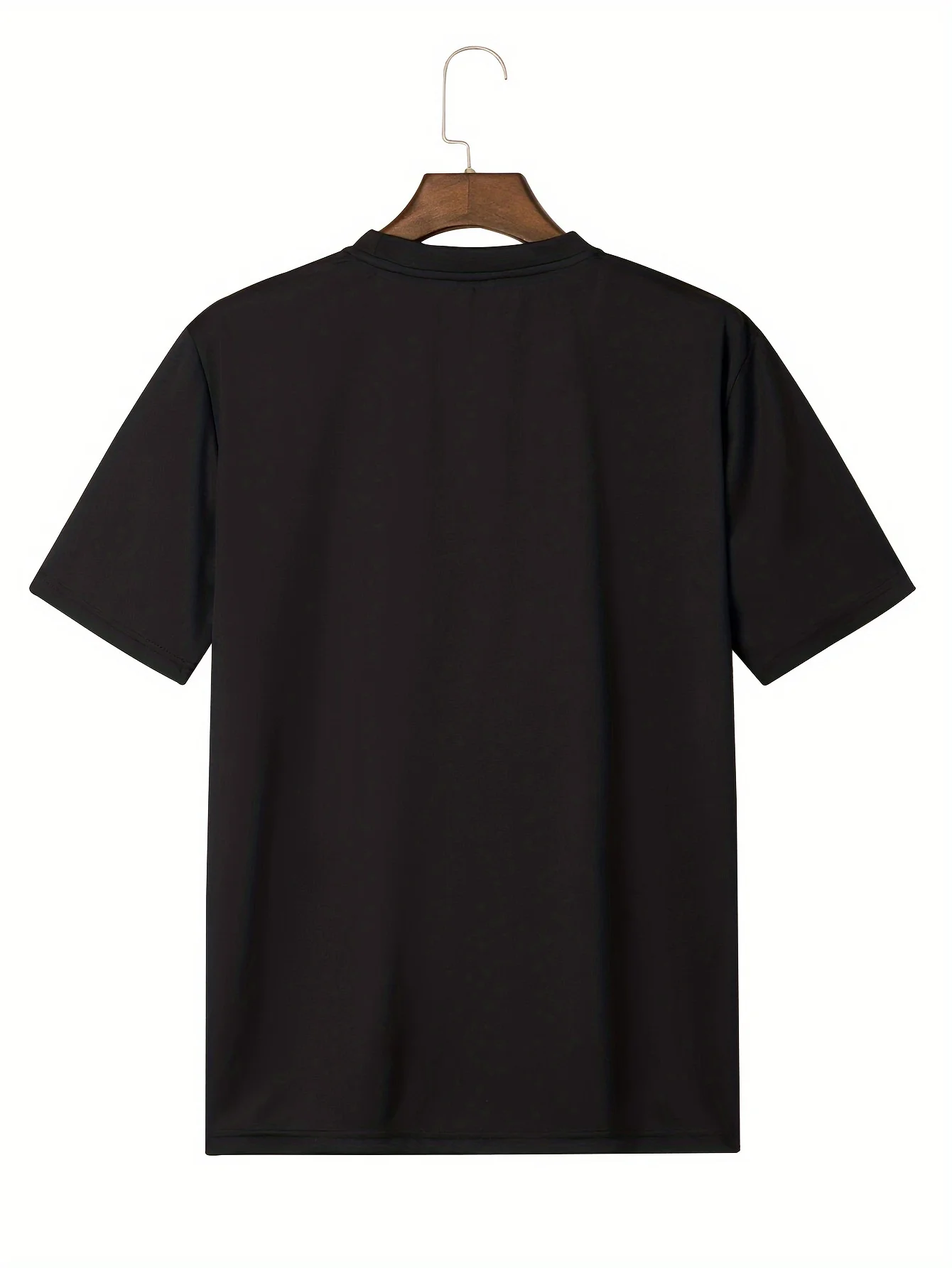 T-Shirt with Spanish Christian Scripture Quote Black with White Print 2