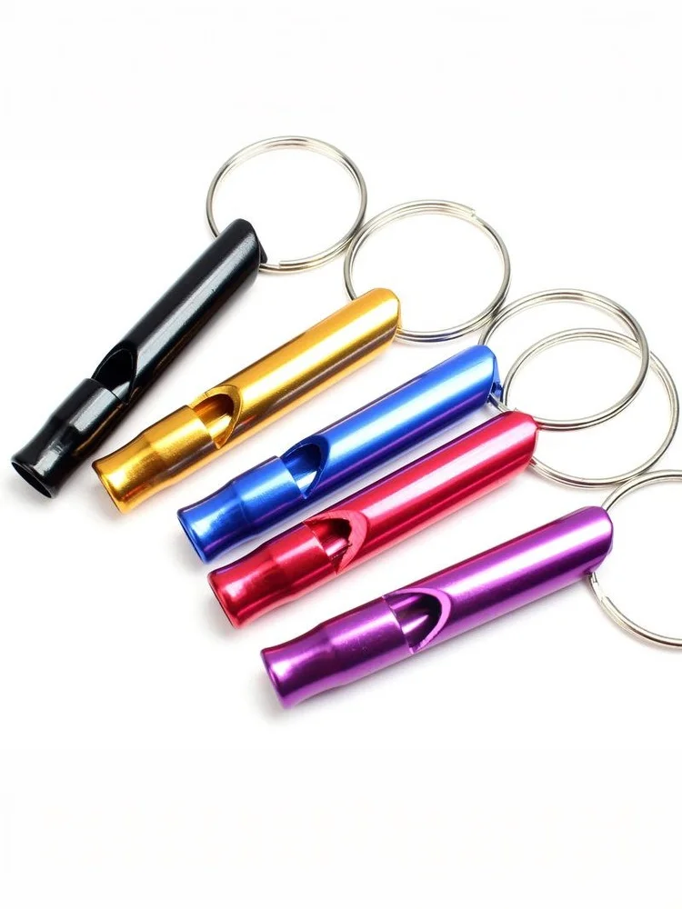 1/3Pcs Kleine Multifunktionale Aluminium Notfall Überleben Pfeife Schlüsselbund Camping Wandern Outdoor-Tool Ausbildung Pfeife – Detail 9