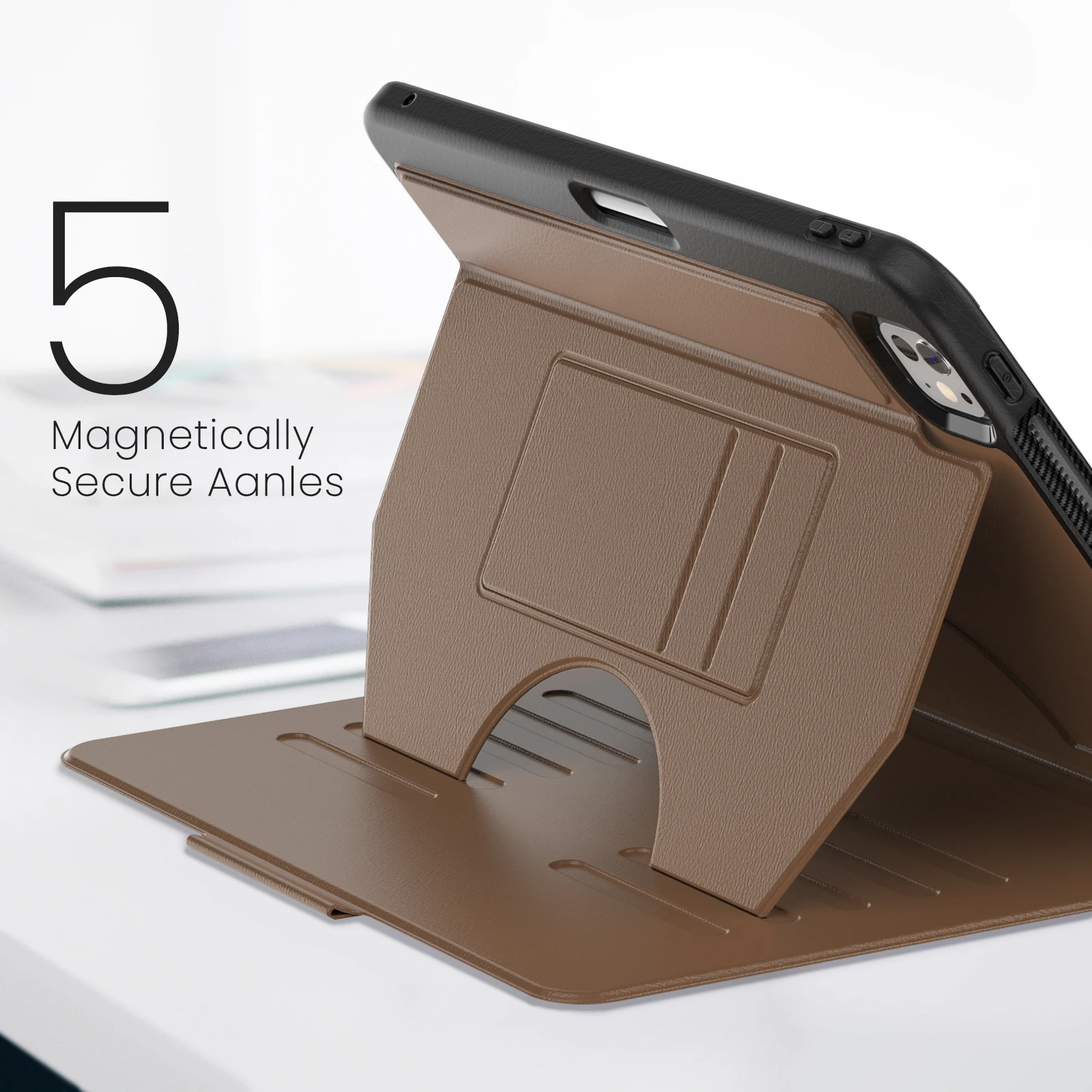 Premium Leather Tablet Stand Cover - Luxurious Protective Case