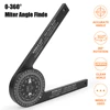 Mitre Saw Protractor ABS Angle Finder Carpenter Angle Finder Meter Gauge Tools Level With Marking Pencil Woodworking Scale 3