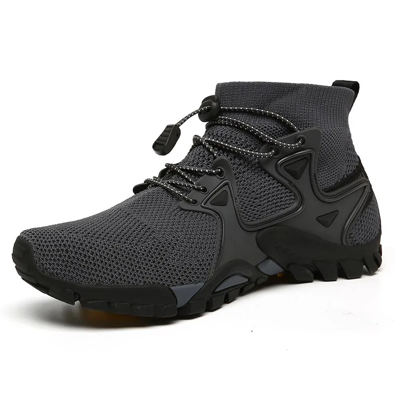 Men Slip-On Upstream Wading Shoes Women High-Top Breathable Sneakers Outdoor Anti-Slip Fishing Shoes Quick-Drying Zapatillas