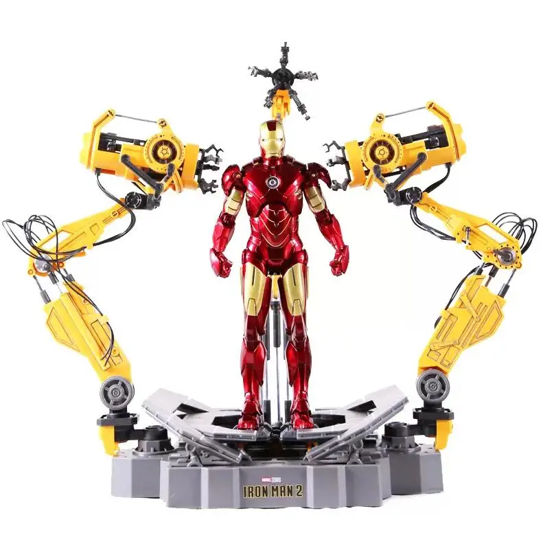 

ZD Original genuine Marvel Ironman Mark IV with Suit-UP Gantry Articulated 1/10 Action Figures Toys