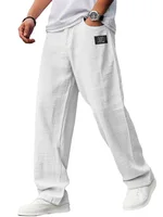 Pantalon de jogging décontracté et respirant pour homme, coupe droite ample, style streetwear, avec badge, collection vintage 2026 5