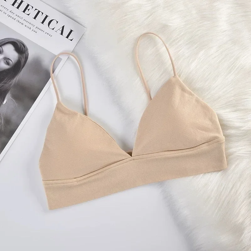 Summer Women Bra French Triangle Tube Top Sexy Seamless Bras Camisole Wireless Backless Lingerie Bralette Unterw&auml;sche women lingerie bra women tube tops