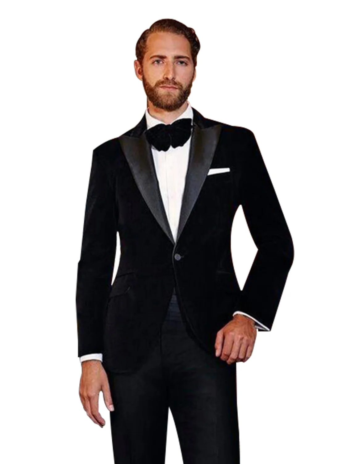 

Men's Blazer Velvet Suit Peak Lapel One Button Formal Coat Party Wedding Dinner Prom Jacket