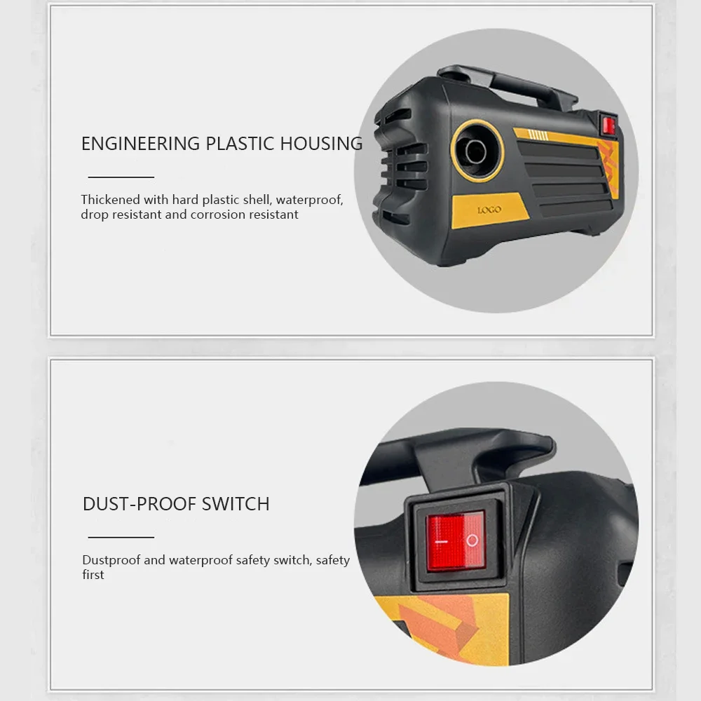 Electric High Pressure Washer for Car and Garden Cleaning