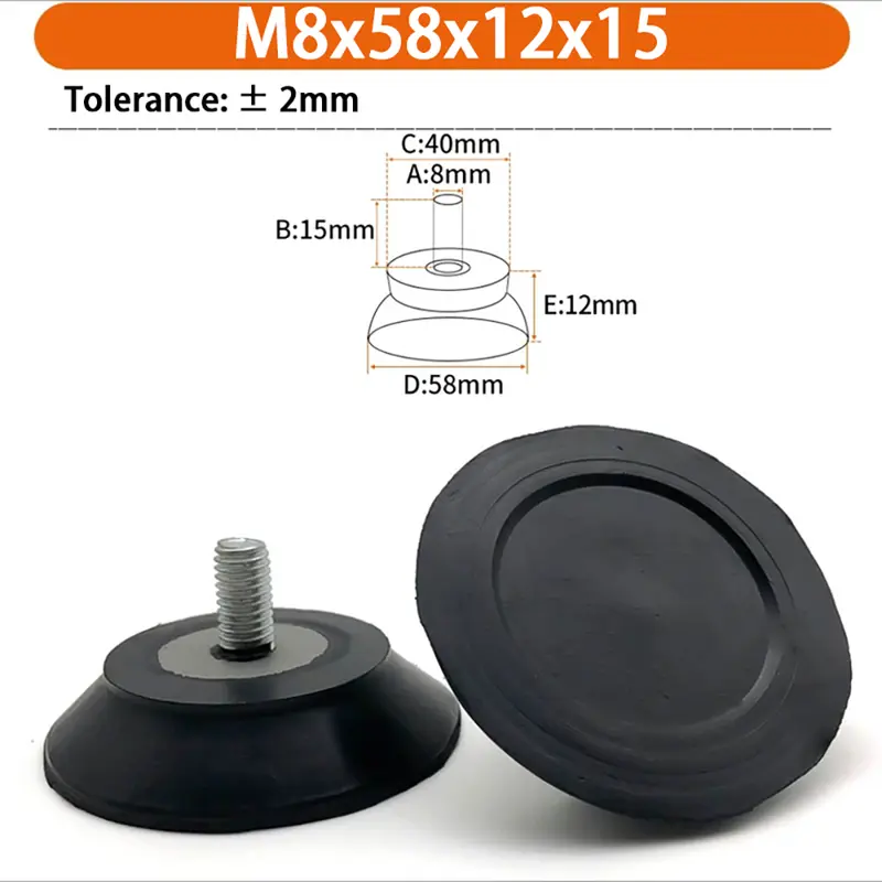 M6 M8 M10 Rubber Adjustable Feet Pad Feet Pad With Screw Table Chair Balck Leveling Foot Pad Furniture Leg Anti-shock Protection - Image 61