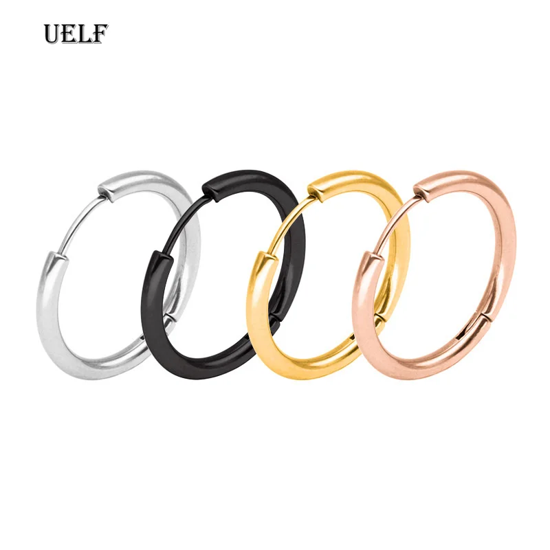 

1 пара, маленькие серьги-кольца из нержавеющей стали