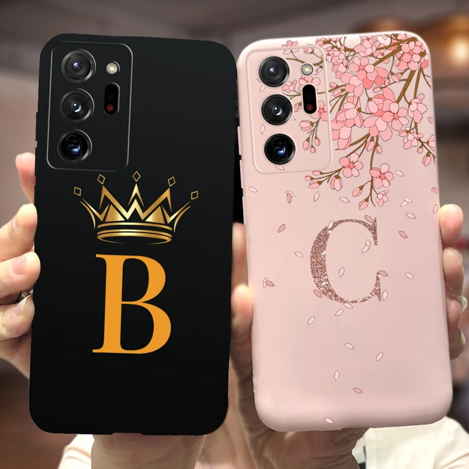 Per Samsung Note 20 Custodia Ultra 5G Sm-N986B Custodia Per Telefono Con Lettere A Corona Carina Per Samsung Galaxy Note 20 Ultra 20 Cover In Tpu Ultr