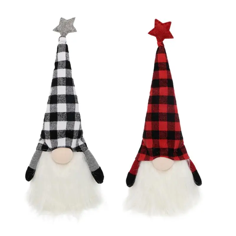

Женский Рождественский гном, Рождественская кукла, эльф гном со светодиодной подсветкой, декор для куклы без лица для подоконника, камина, настольного стола