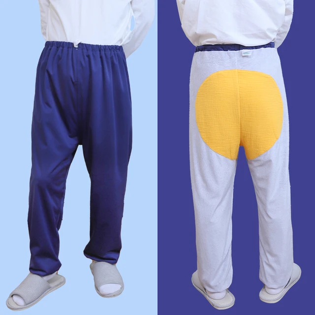 Male Washable Incontinence Pants Blue