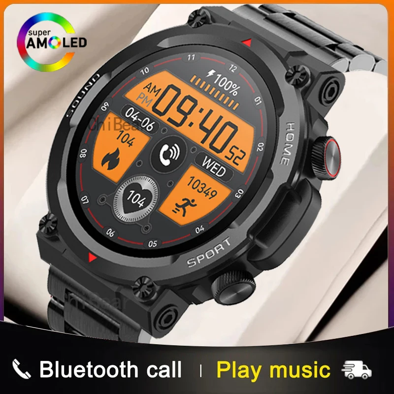 

2023 New 1.39 Screen Outdoor Military Bluetooth Call Sport Smartwatch Men For hauwei Android IOS IP68 Waterproof Ftiness Watches