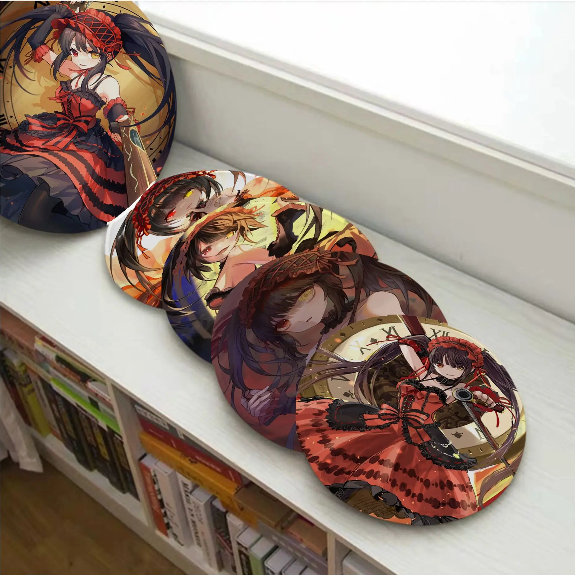 

Tokisaki Kurumi Date A Live Classic Anime Art Chair Cushion Soft Office Car Seat Comfort Breathable 45x45cm Buttocks Pad