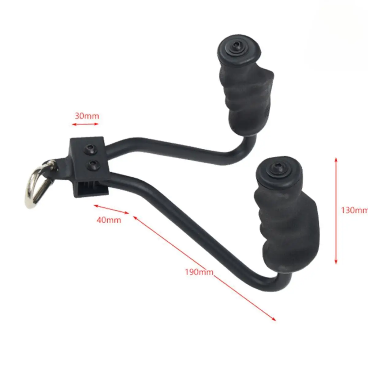 Double Row Handle Cable Attachment Fitness Equipment V Bar Grip for Women Men Home Gym Tricep Muscle Building Bicep Curl