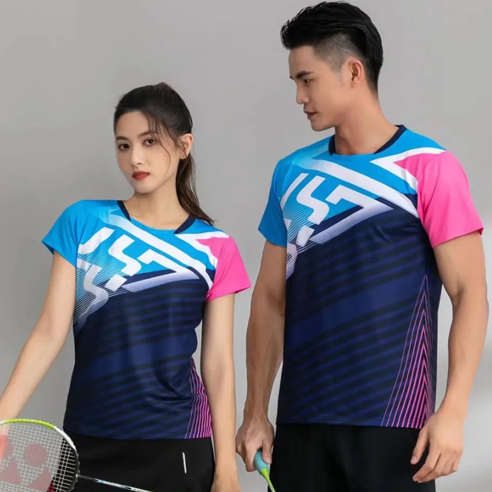 Tennis Badminton T-shirts Uniform Men Women Quick Dry Sports Table Tennis Jersey Clothes Summer Volleyball Ping Pong Shirts Tops