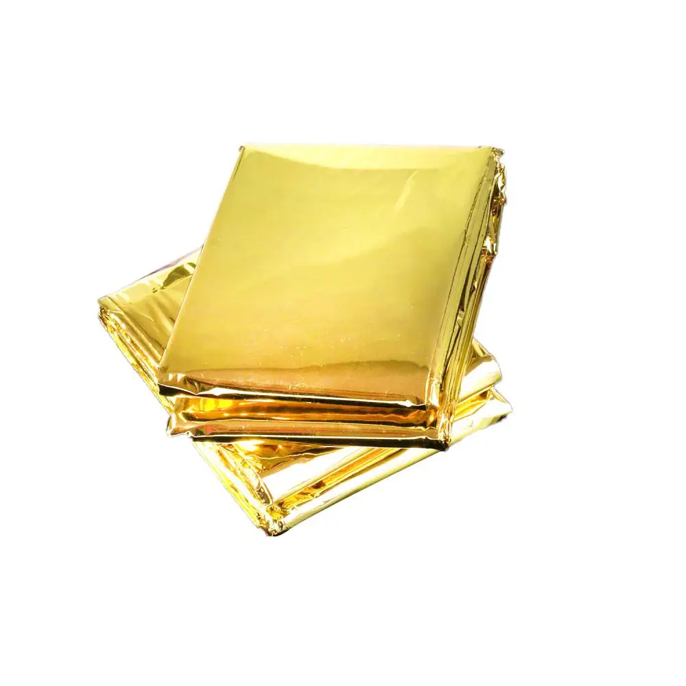 Emergency Blanket Outdoor Survival Blanket Waterproof Foil Thermal Space Lifesaving 160*210cm