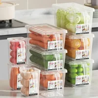 Drawer-Type Storage Box Vegetable Eggs Meat Storage Box Kitchen Refrigerator Side Door Organizer Fresh-Keeping Box Storage Rack 1