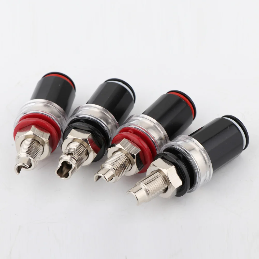 

Hi-End 4Pcs BP1102 Rhodium/Gold Plated HIFI Amplifier Speaker Terminal Binding Post Sockets
