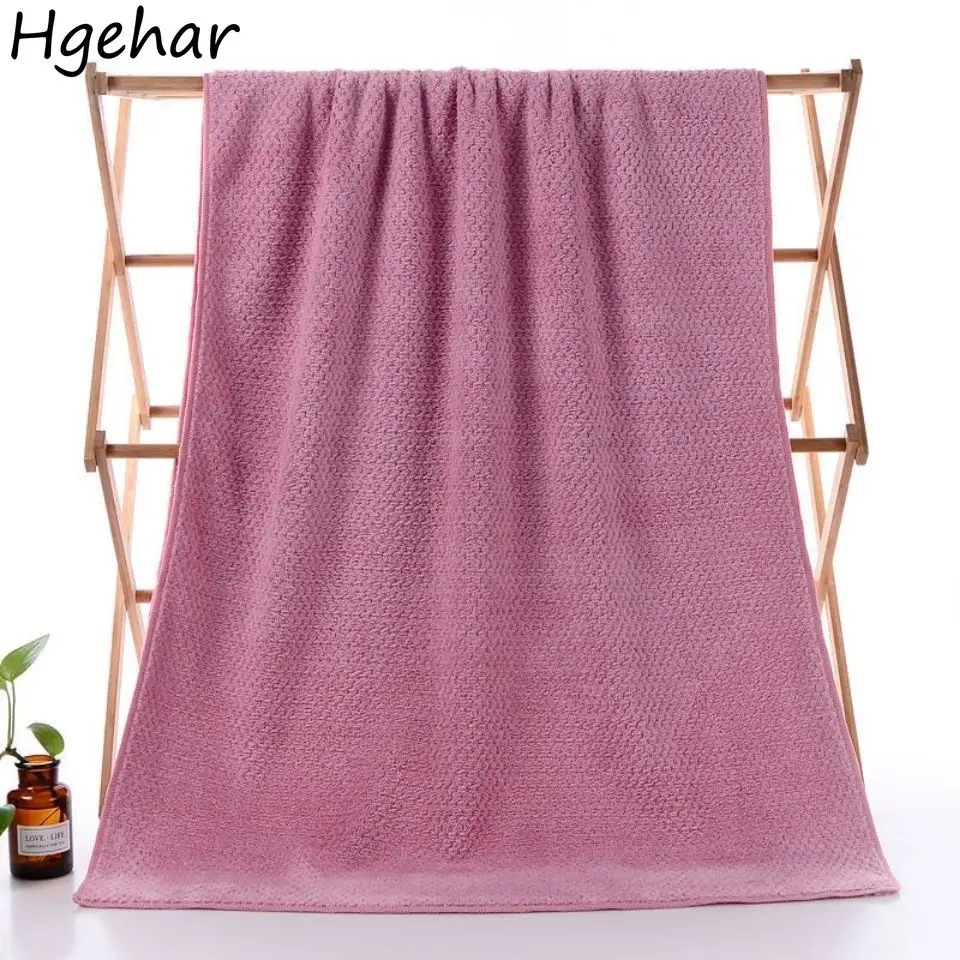 

New 2 Pcs Face Towel 34x74cm Solid Hotel Absorbent Soft Washcloth Adults Cleaning Quick Drying Bathroom Toalla Microfiber Towels