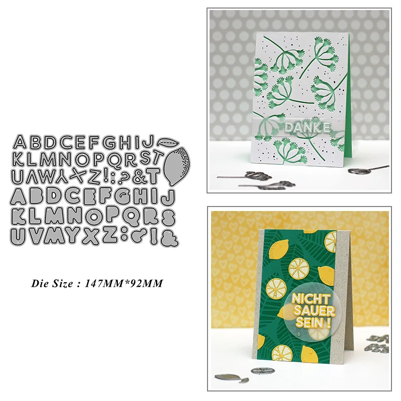

a-z English Alphabet Frame Metal Cutting Dies for DIY Scrapbook Album Paper Card Decoration Crafts Embossing 2022 New Dies